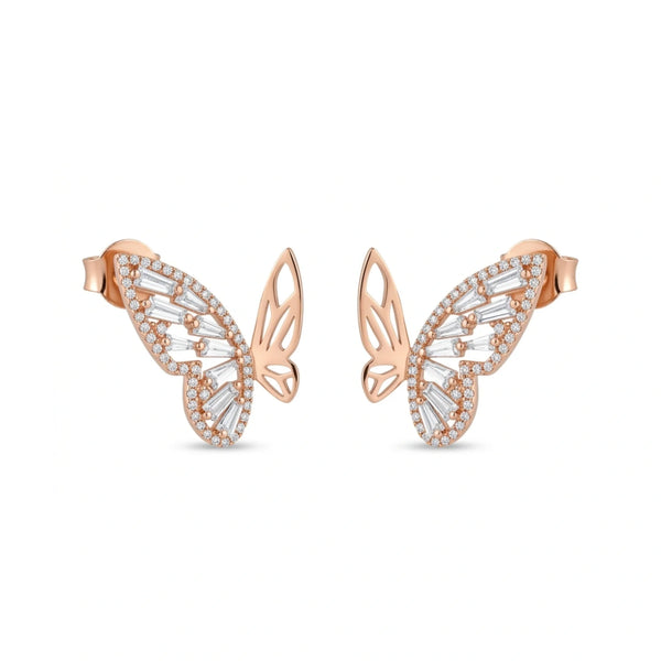 Butterfly Crystal Wing Earrings