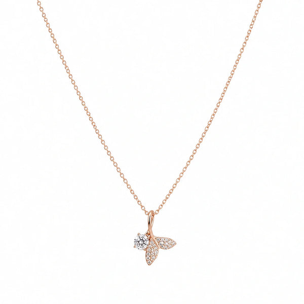 Rose Gold Butterfly Pendant