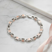 Rose Link Minimal Chain Bracelet