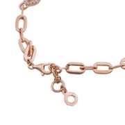 Rose Gold Clover Link Bracelet