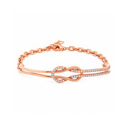 Rose Gold Infinity Sparkle Bracelet