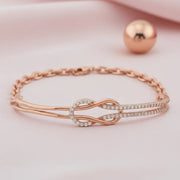 Rose Gold Infinity Sparkle Bracelet