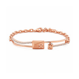 Rose Gold Dual Charm Bracelet