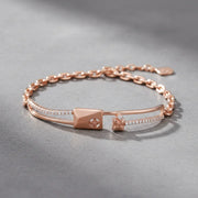 Rose Gold Dual Charm Bracelet