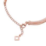 Rose Gold Twist Crystal Bracelet
