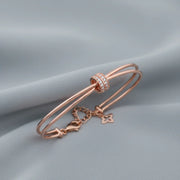 Rose Gold Double Band Bracelet
