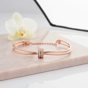 Rose Gold Double Band Bracelet