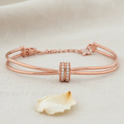 Rose Gold Double Band Bracelet