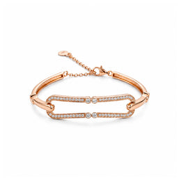 Rose Gold Dual Bar Bracelet
