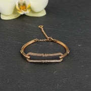 Rose Gold Dual Bar Bracelet