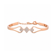 Rose Gold Triple Diamond Bracelet