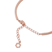 Rose Gold Loop Diamond Bracelet