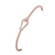 Rose Gold Loop Diamond Bracelet