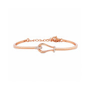 Rose Gold Loop Diamond Bracelet