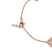 Rose Gold Vancleef Charm Bracelet