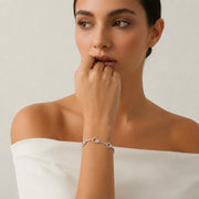 Infinity Link Silver Bracelet