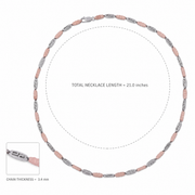 Blush Bead Link Chain