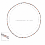 Dual Tone Coin Link chain