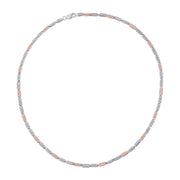 Dual Tone Textured Link Chain
