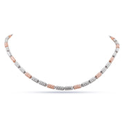 Dual Tone Textured Link Chain