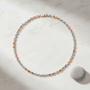 Silver Mariner Link Chain - Two-Tone Anchor