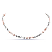 Silver Mariner Link Chain - Two-Tone Anchor