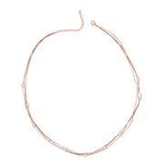 Lustrous Pearl & Sterling Silver Multi-Strand Necklace