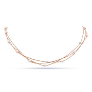 Lustrous Pearl & Sterling Silver Multi-Strand Necklace