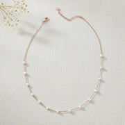 Delicate Pearl Chain Necklace