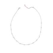 Delicate Pearl Chain Necklace