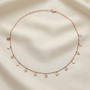 Rose Gold Heart Charm Necklace