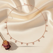 Rose Gold Heart Charm Necklace