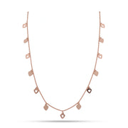 Rose Gold Heart Charm Necklace