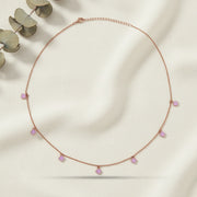 Blush Clover Charm Chain Necklace