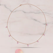 Blush Heart Charm Chain Necklace