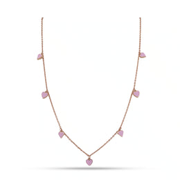 Blush Heart Charm Chain Necklace