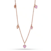 Blush Heart Charm Chain Necklace