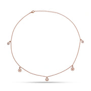 Delicate Charm Drop Chain Necklace