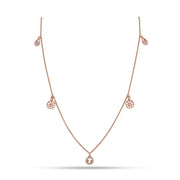 Delicate Charm Drop Chain Necklace