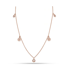 Delicate Charm Drop Chain Necklace