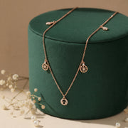Delicate Charm Drop Chain Necklace