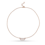 Elegant Crystal Bar Pendant Necklace