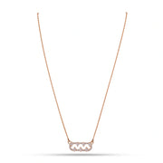 Elegant Crystal Bar Pendant Necklace
