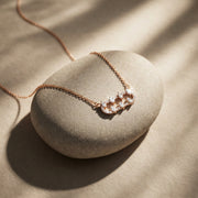 Elegant Crystal Bar Pendant Necklace