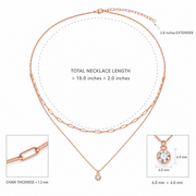 Rose Gold Layered Necklace