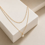 Rose Gold Layered Necklace