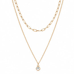 Rose Gold Layered Necklace