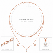 Celestial Layered Charm Necklace
