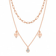 Celestial Layered Charm Necklace