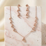 Rose Gold Dolphin Charm Necklace